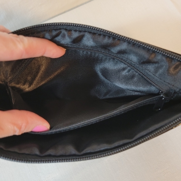 NWT! Steve Madden: Black Patent Leather Gem Studded Small Clutch Bag Purse - Picture 3 of 6